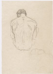 Desnudo masculino sentado y boceto para 